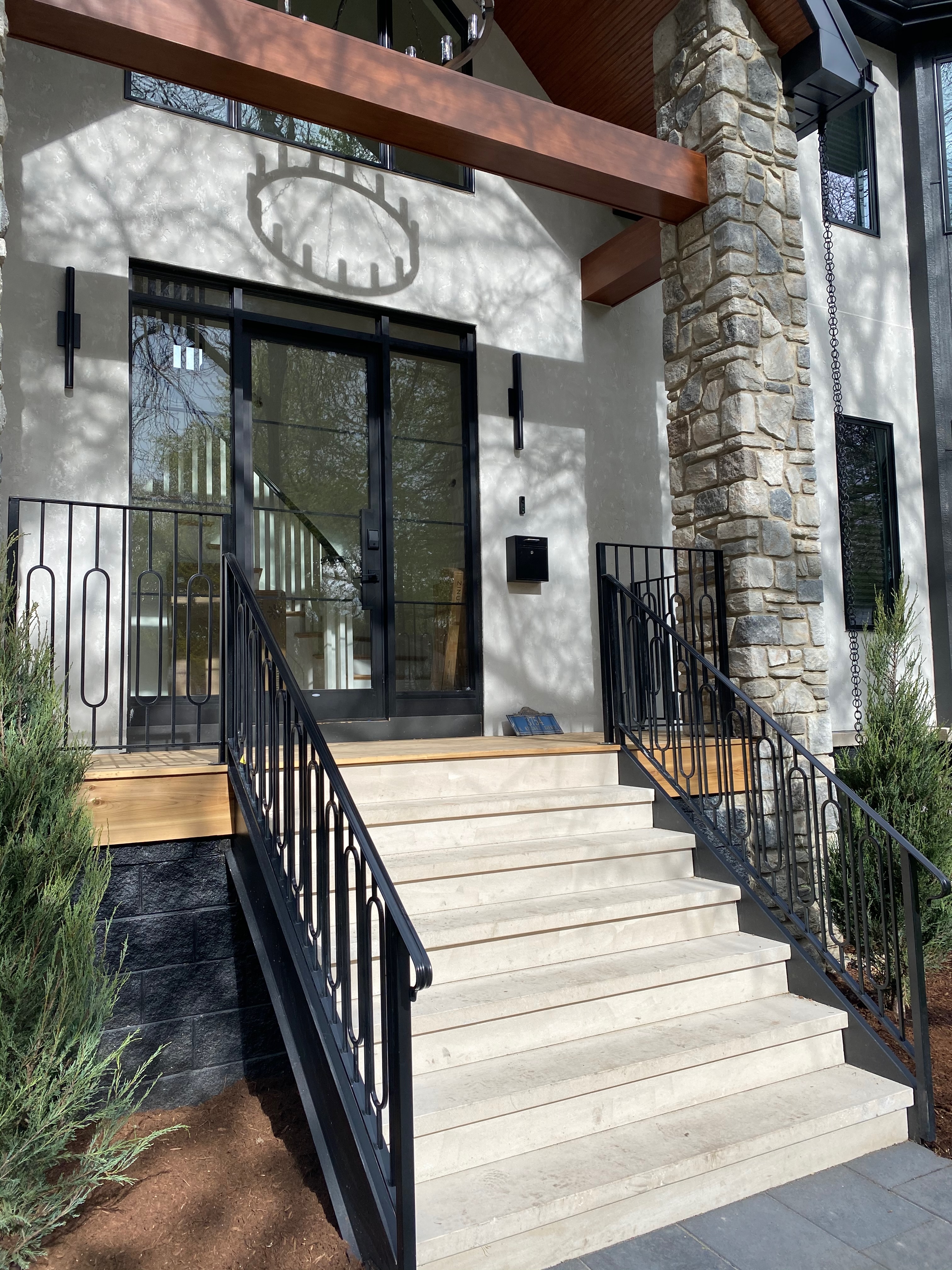 Geometric Entrance Railing